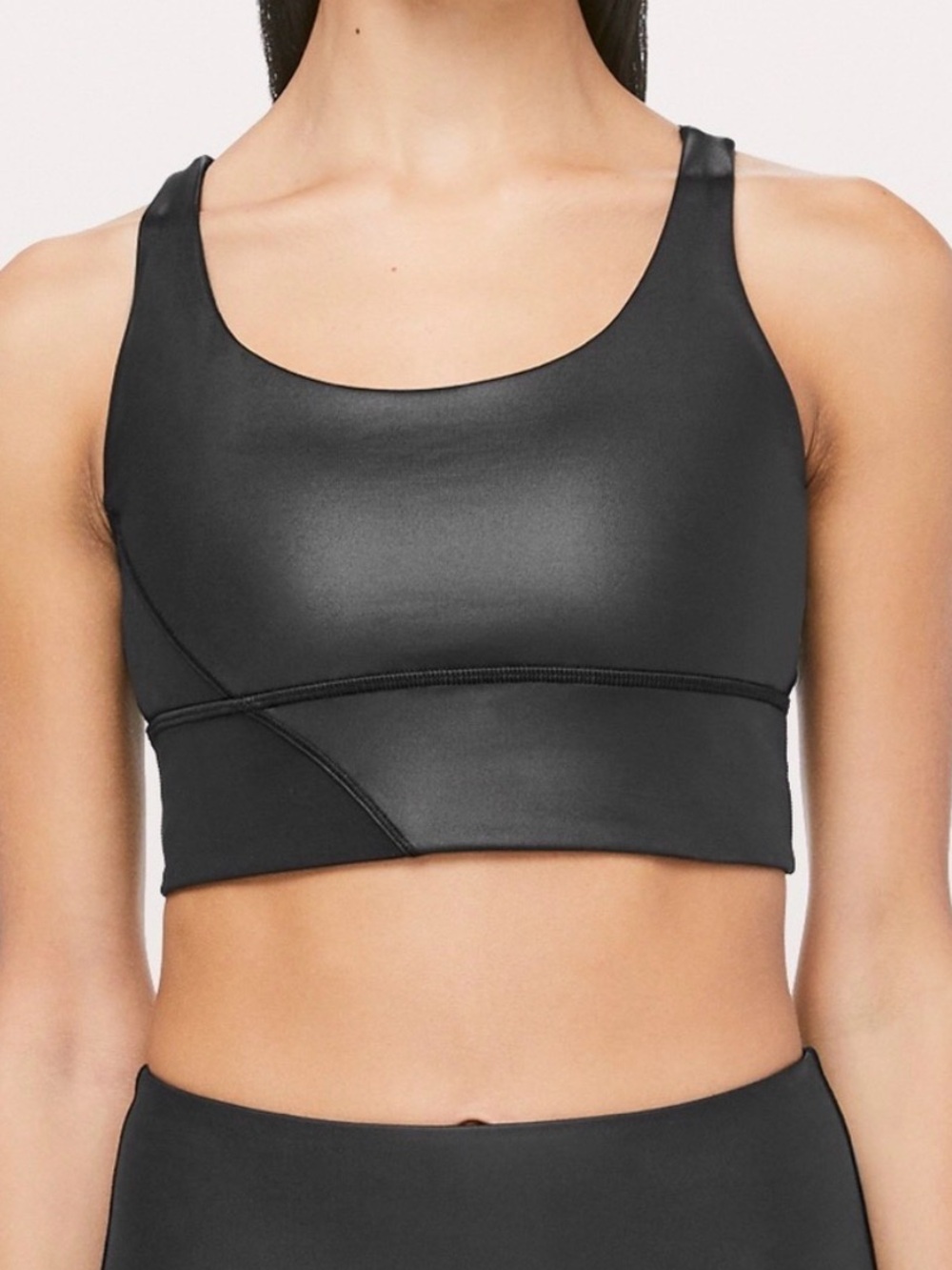 Lululemon Energy Bra Long Line *Special Edition Cire. Sz 6. RARE. Black